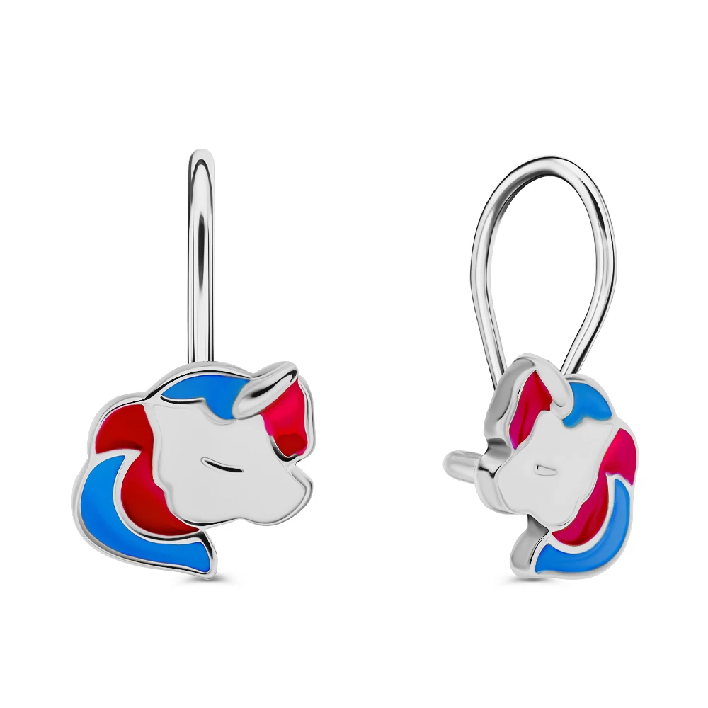 Серьги детские из серебра 925 пробы