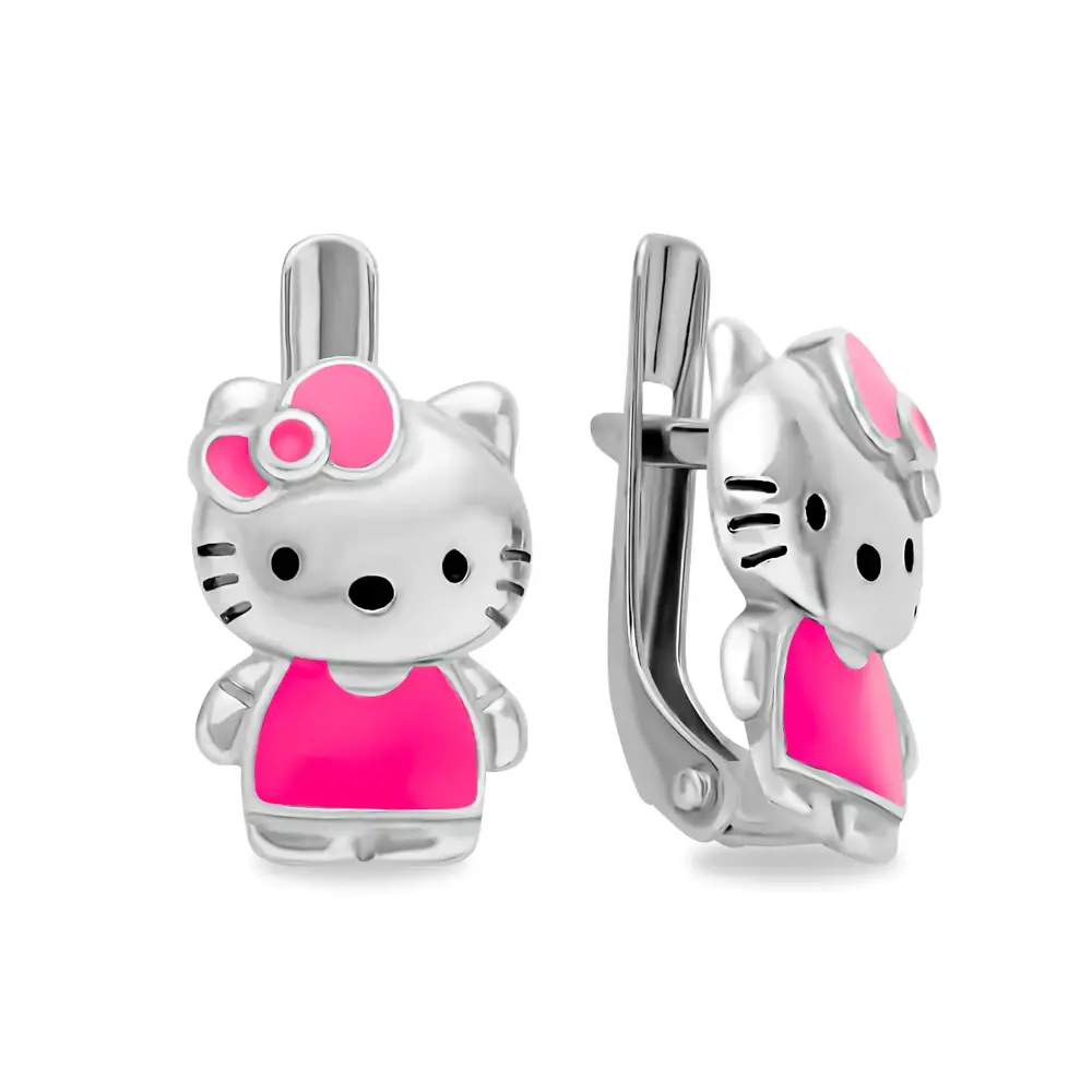 Серьги детские из серебра 925 пробы