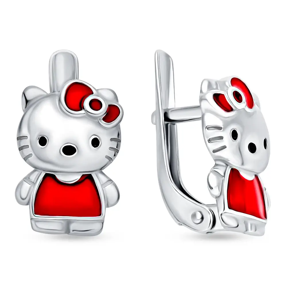 Серьги детские из серебра 925 пробы