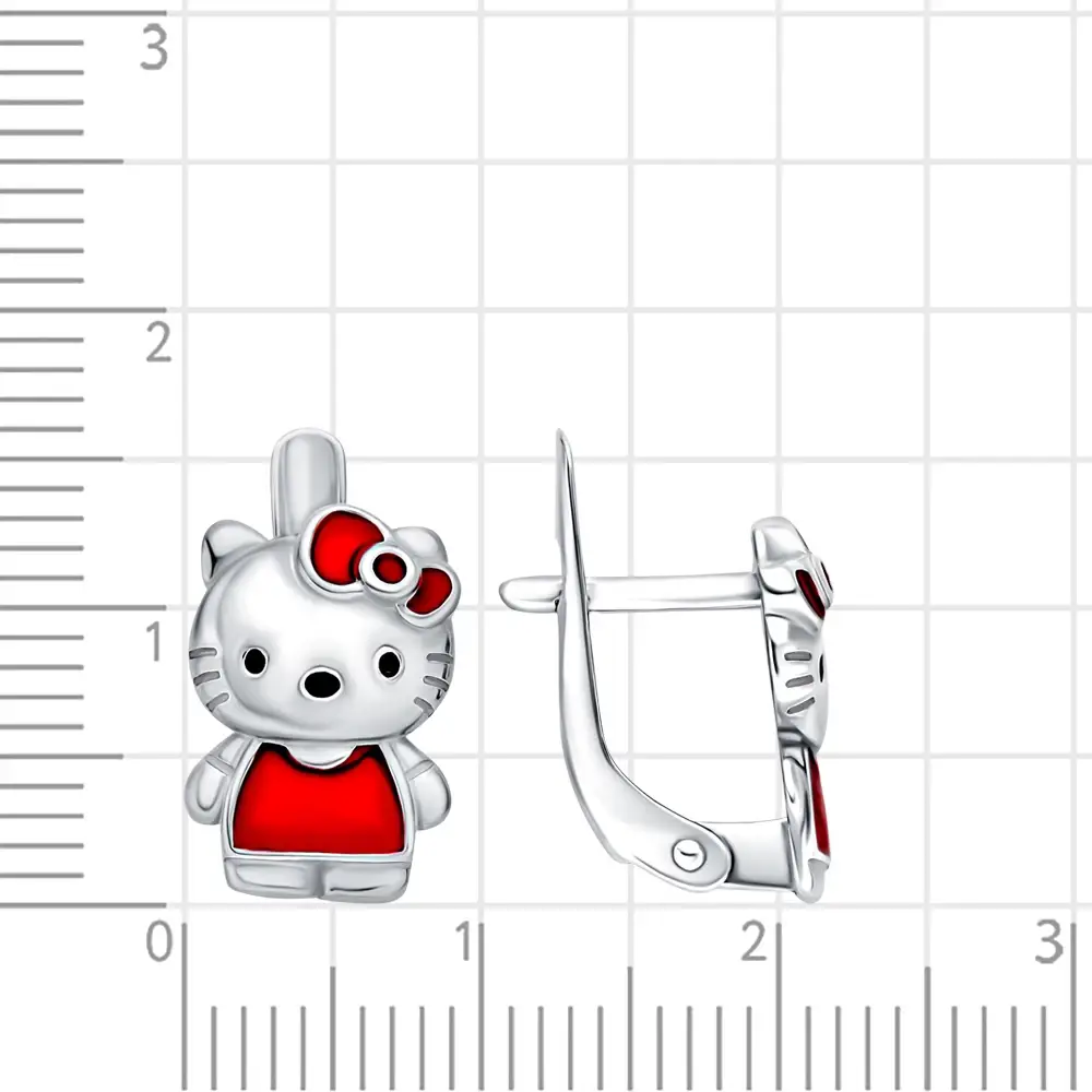 Серьги детские из серебра 925 пробы