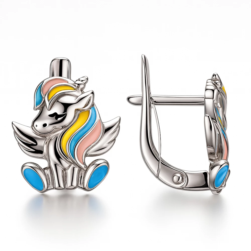 Серьги детские из серебра 925 пробы