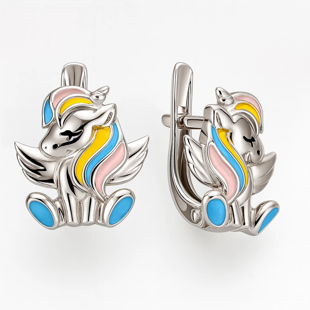 Серьги детские из серебра 925 пробы