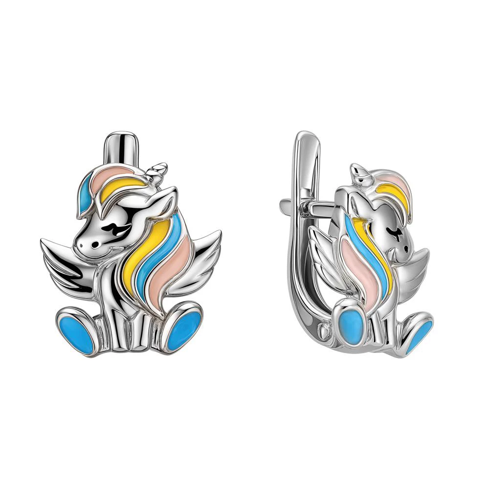 Серьги детские из серебра 925 пробы