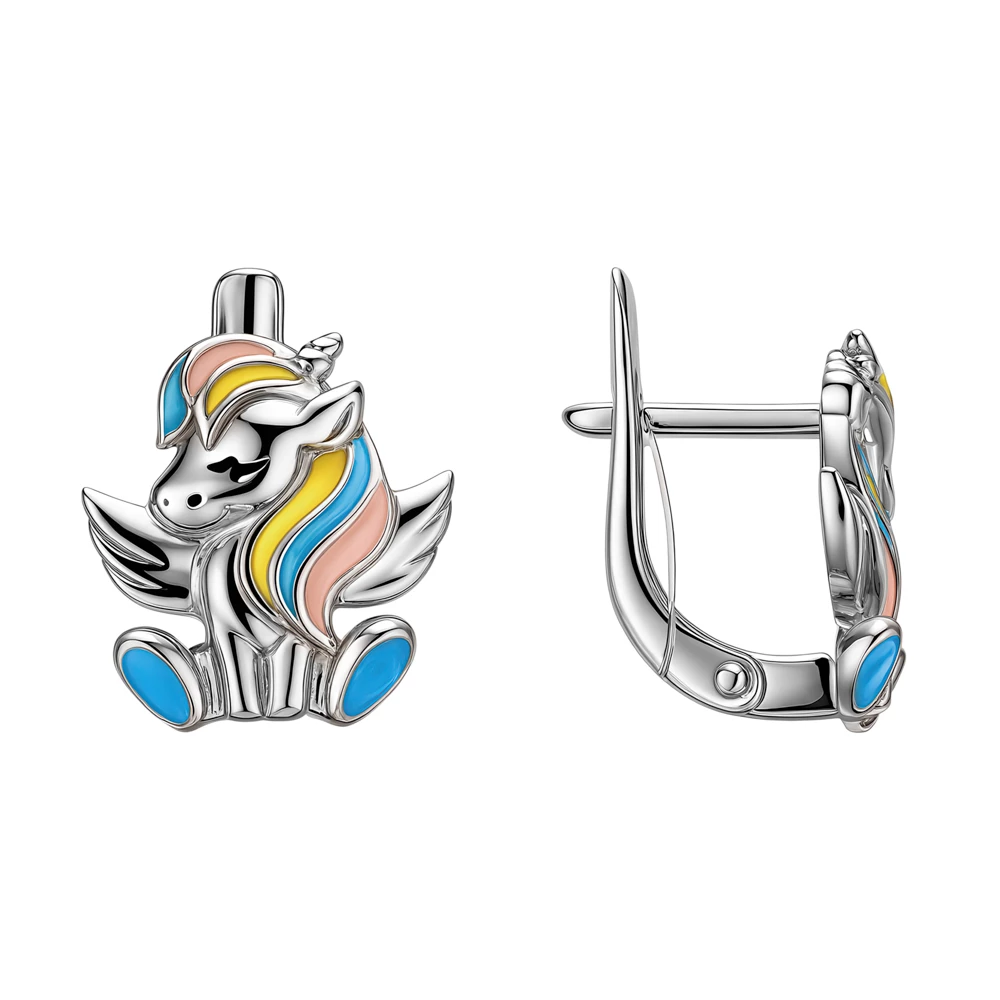 Серьги детские из серебра 925 пробы