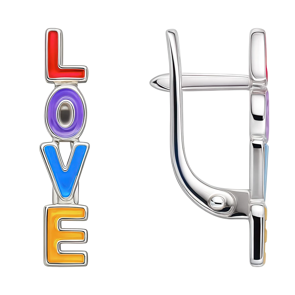 Серьги детские из серебра 925 пробы