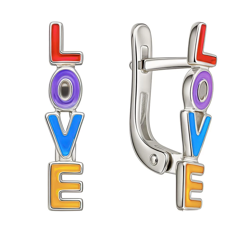 Серьги детские из серебра 925 пробы