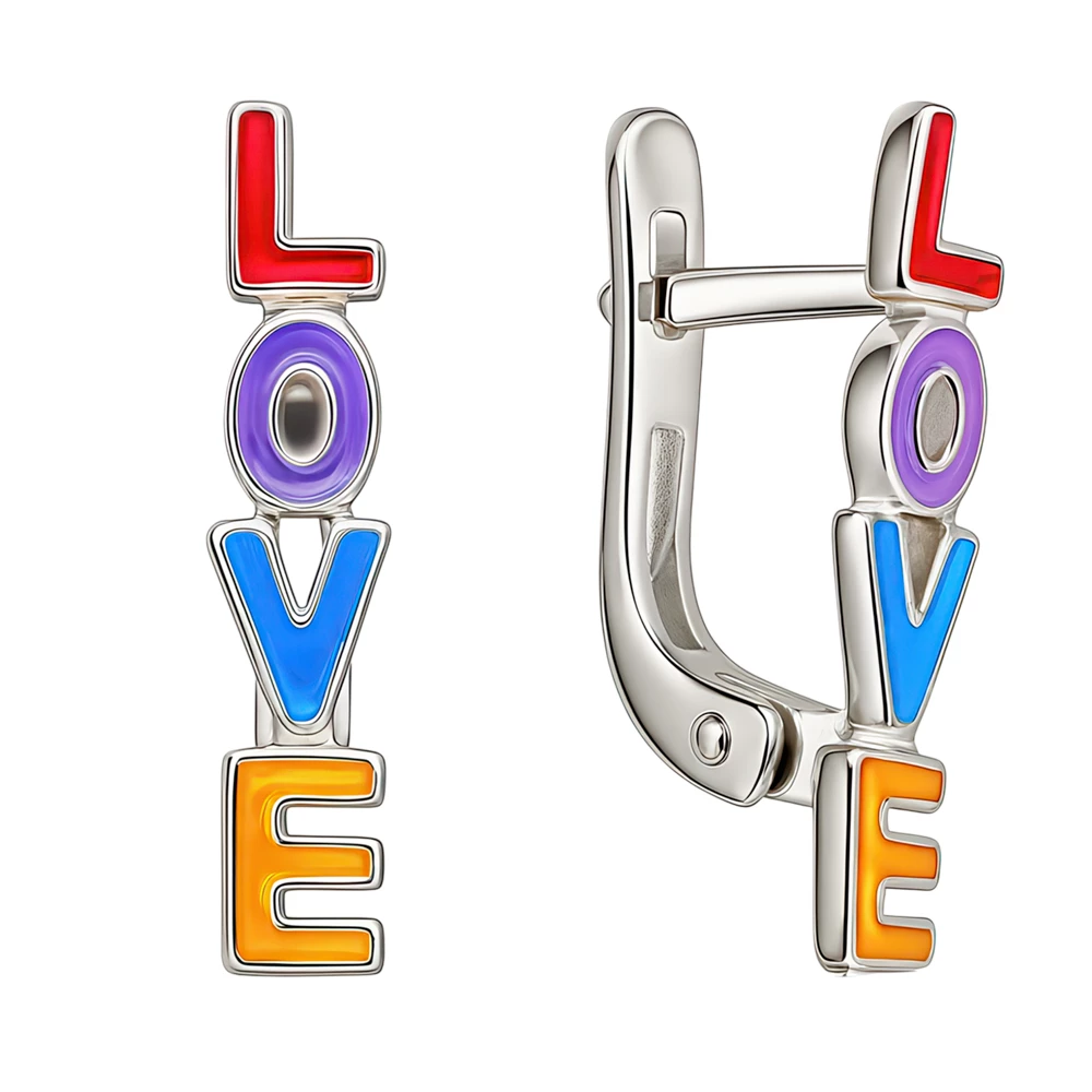 Серьги детские из серебра 925 пробы