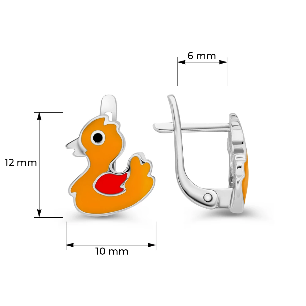Серьги детские из серебра 925 пробы