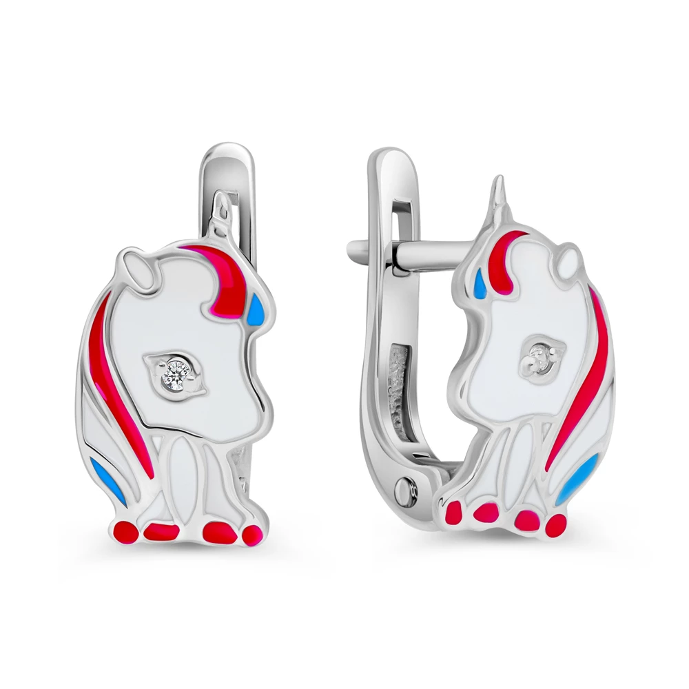 Серьги детские из серебра 925 пробы