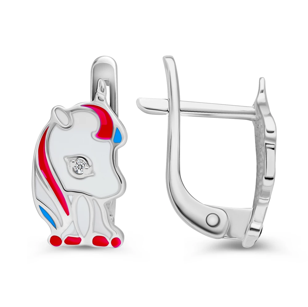 Серьги детские из серебра 925 пробы