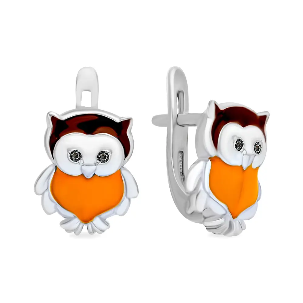 Серьги детские из серебра 925 пробы