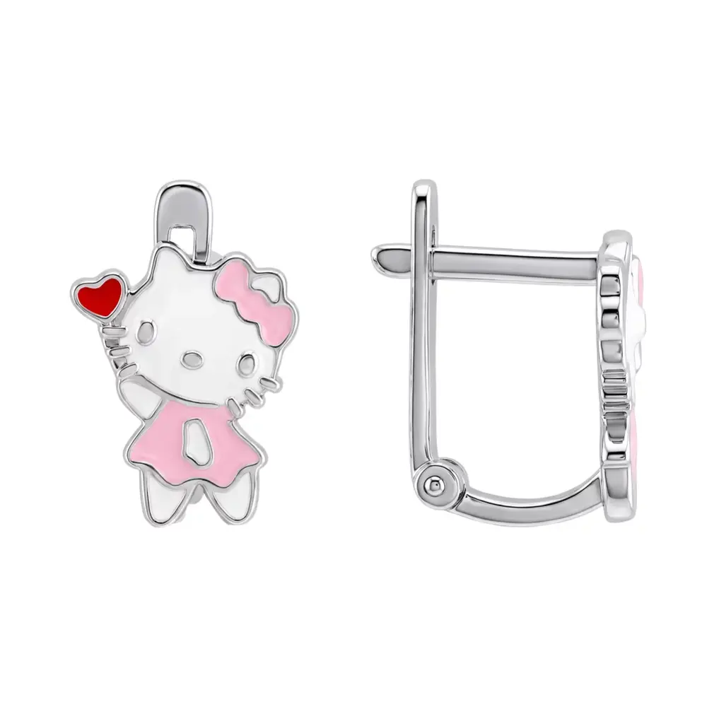 Серьги детские из серебра 925 пробы 3