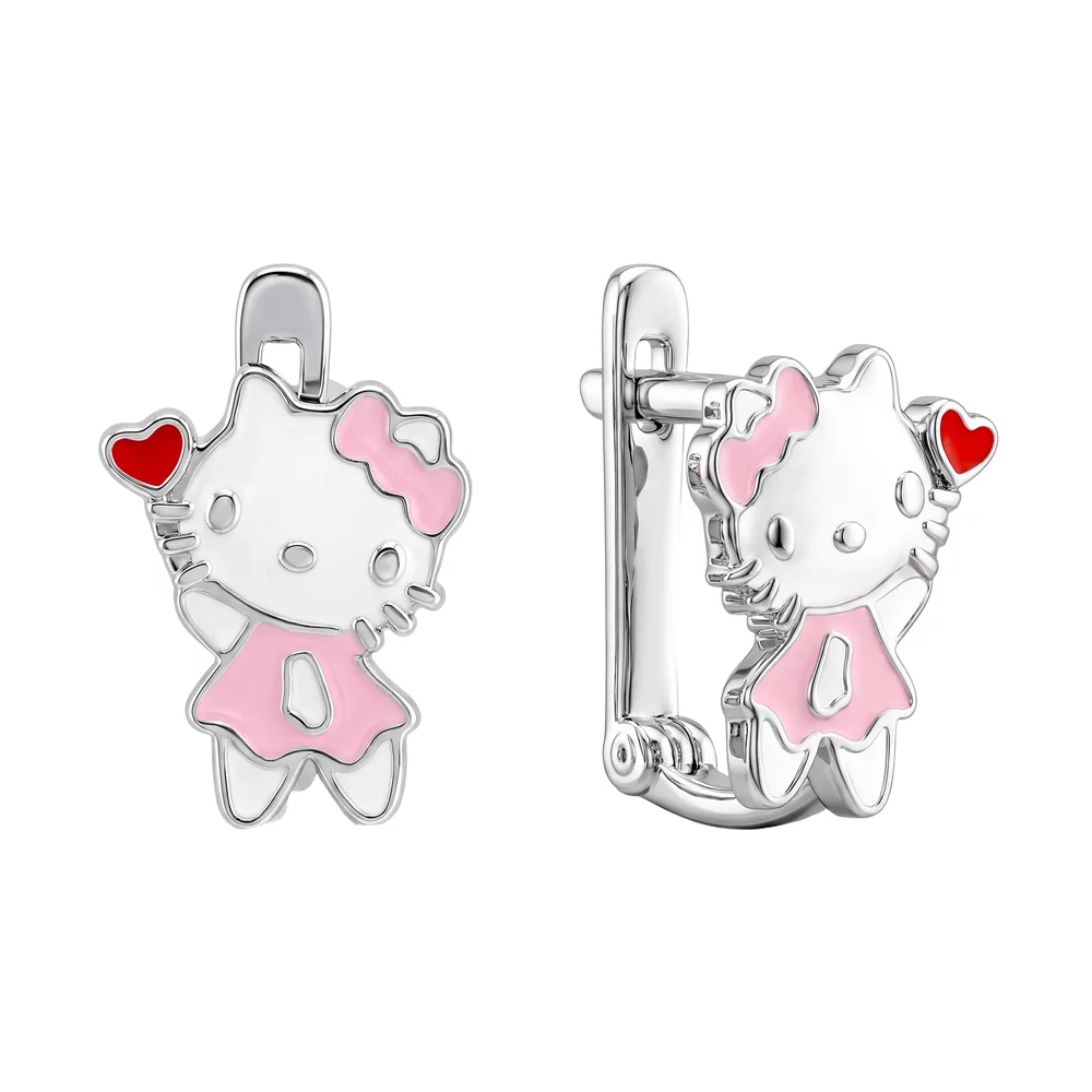 Серьги детские из серебра 925 пробы