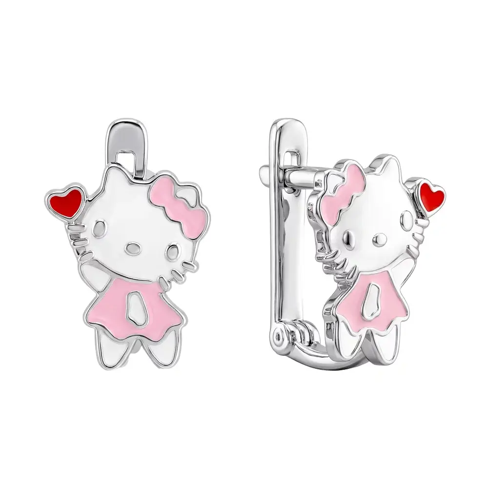 Серьги детские из серебра 925 пробы 1