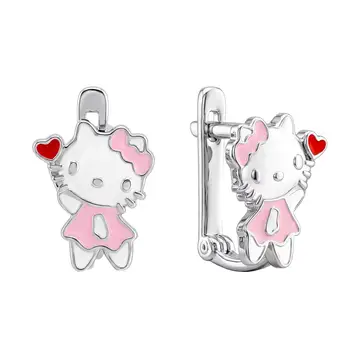 Серьги детские из серебра 925 пробы