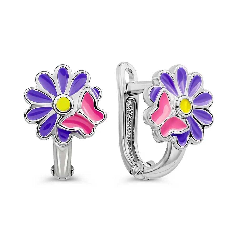 Серьги детские из серебра 925 пробы