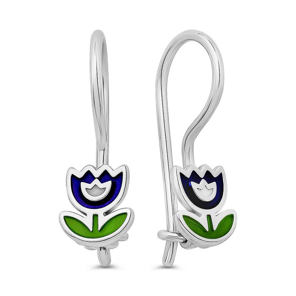 Серьги детские из серебра 925 пробы