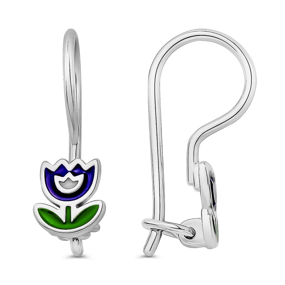 Серьги детские из серебра 925 пробы