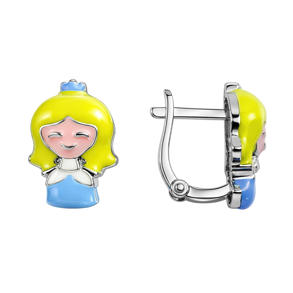 Серьги детские из серебра 925 пробы