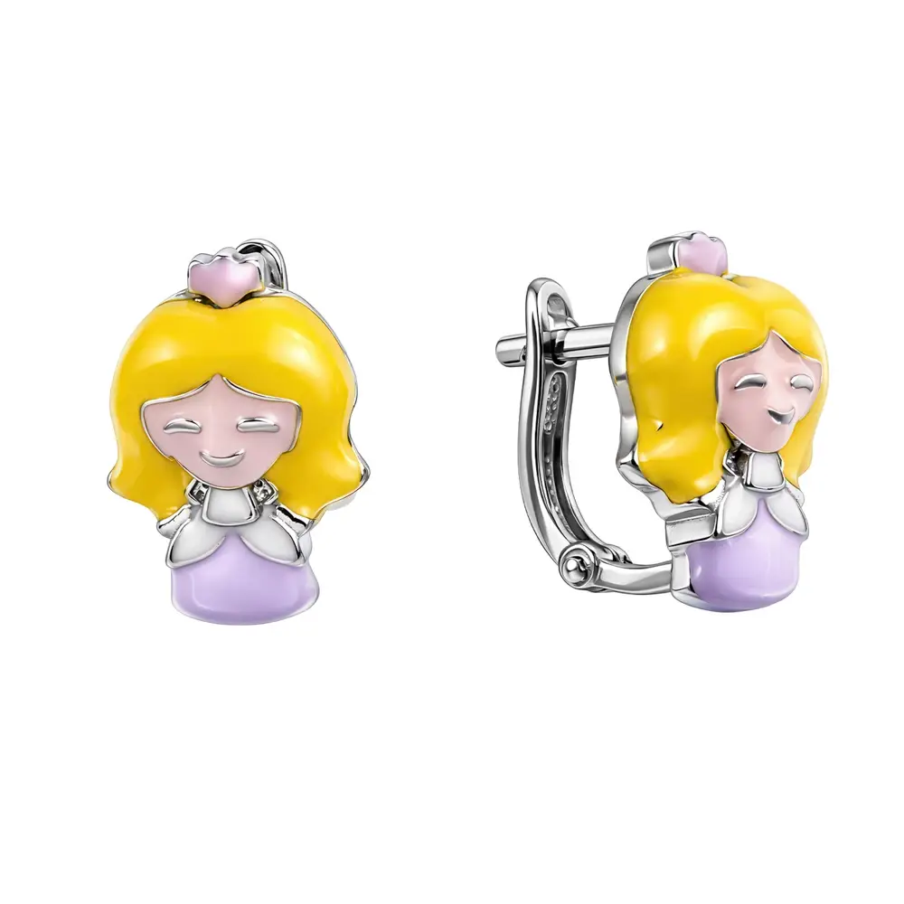 Серьги детские из серебра 925 пробы