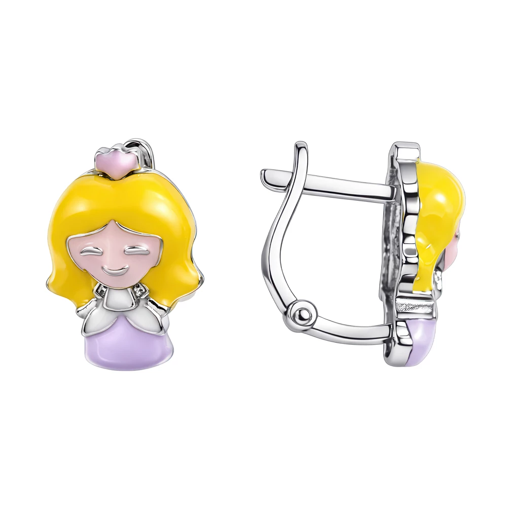 Серьги детские из серебра 925 пробы