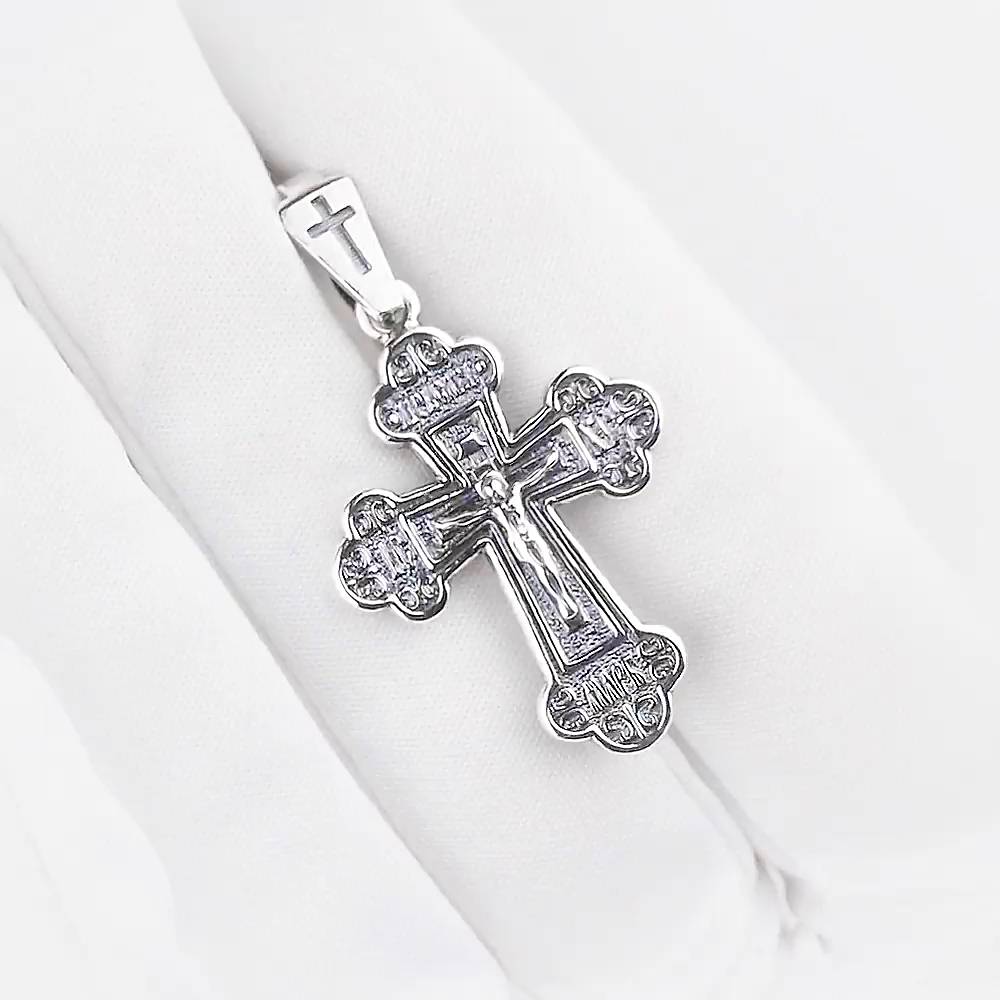 Крестик из серебра 925 пробы 1