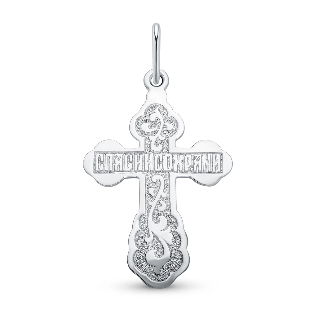 Крестик из серебра 925 пробы 2