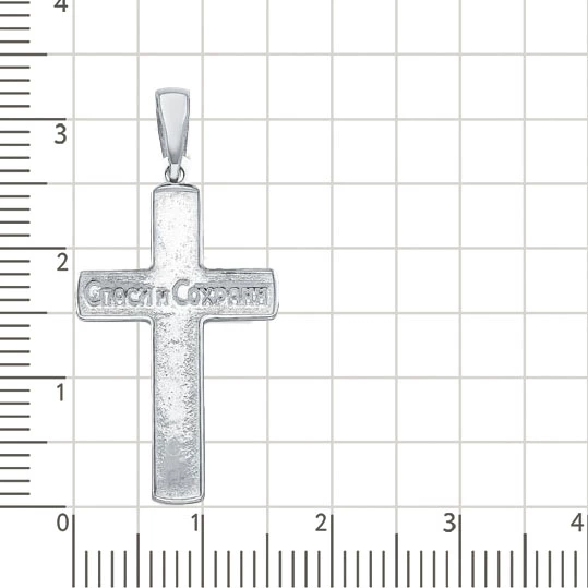 Крестик из серебра 925 пробы 2