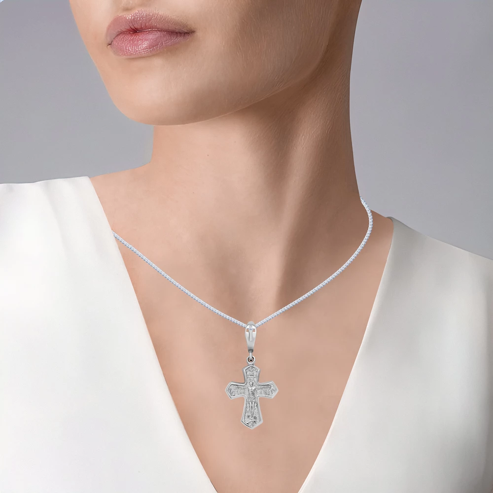Крестик из серебра 925 пробы 3