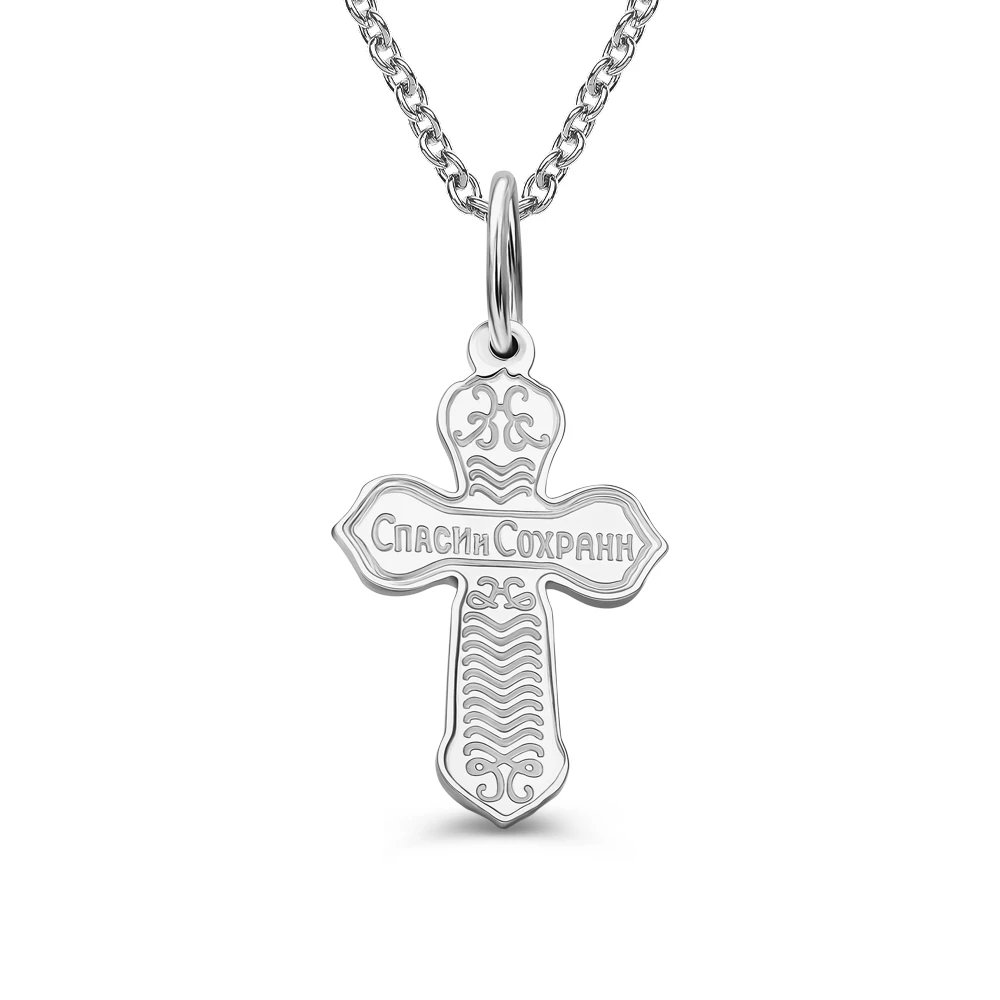 Крестик из серебра 925 пробы 2