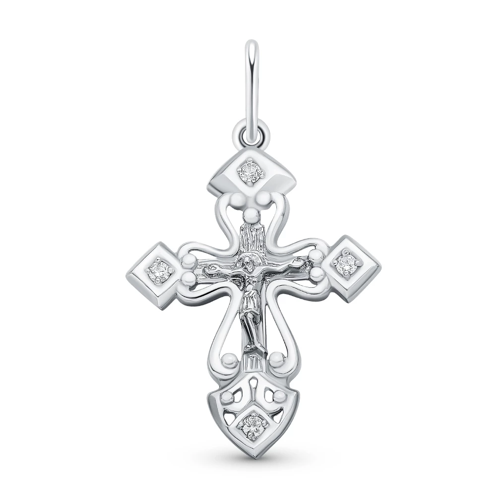 Крестик из серебра 925 пробы 1