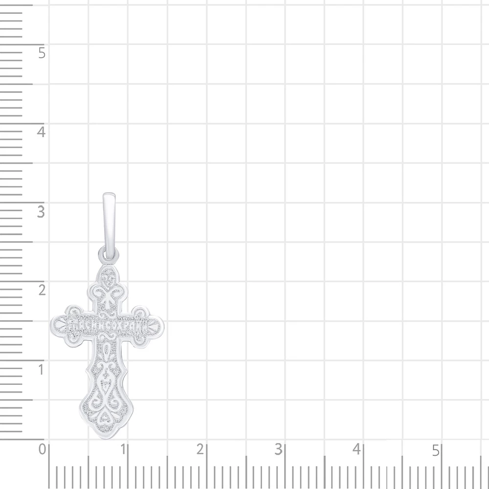 Крестик из серебра 925 пробы
