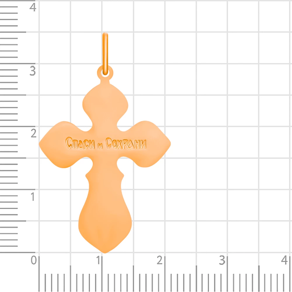 Крестик из серебра 925 пробы 2