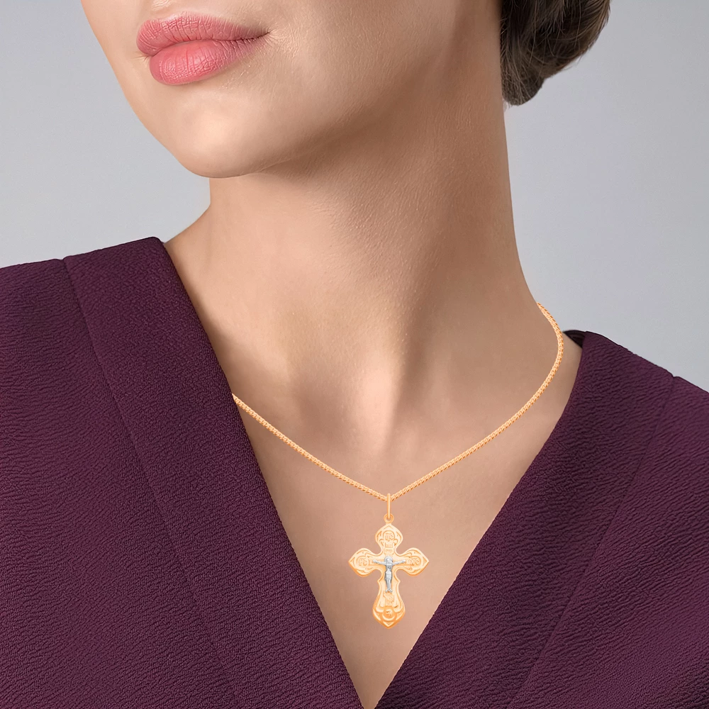 Крестик из серебра 925 пробы 3