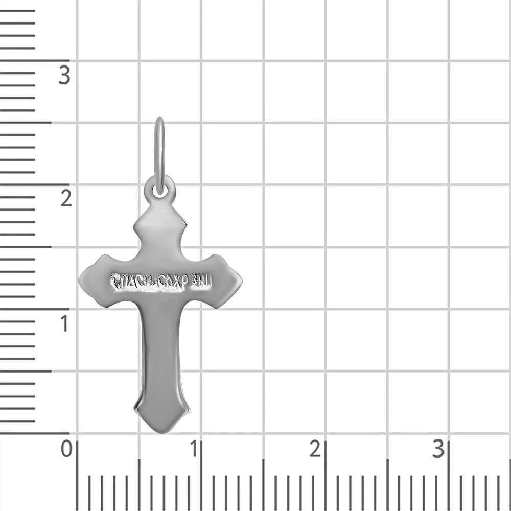 Крестик из серебра 925 пробы 2
