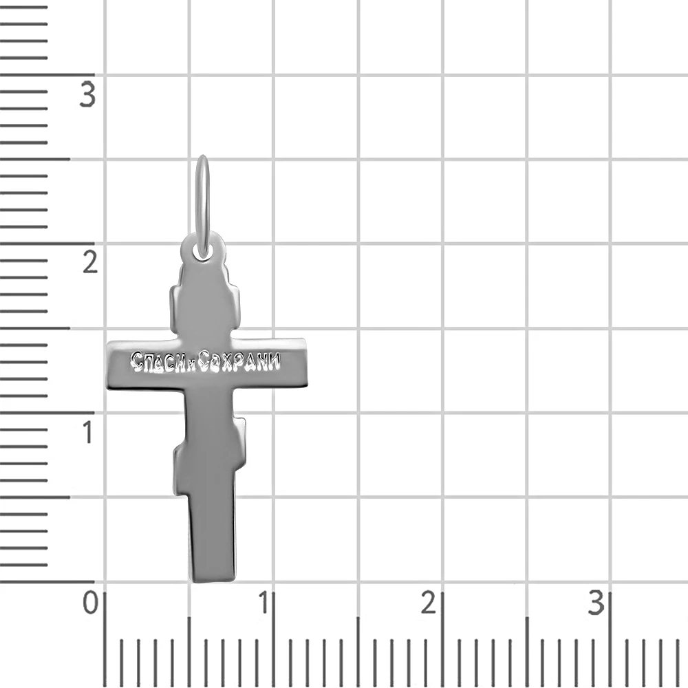 Крестик из серебра 925 пробы 2