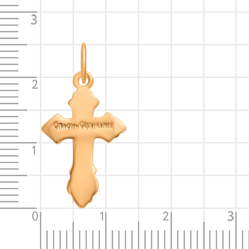 Крестик из серебра 925 пробы 3