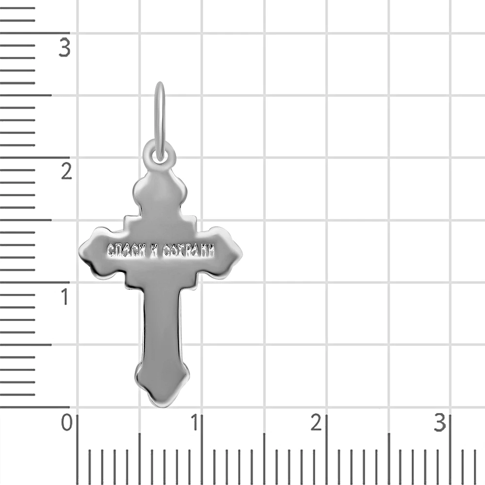 Крестик из серебра 925 пробы 2