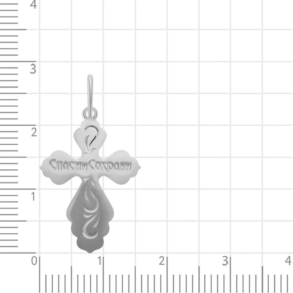 Крестик из серебра 925 пробы 2