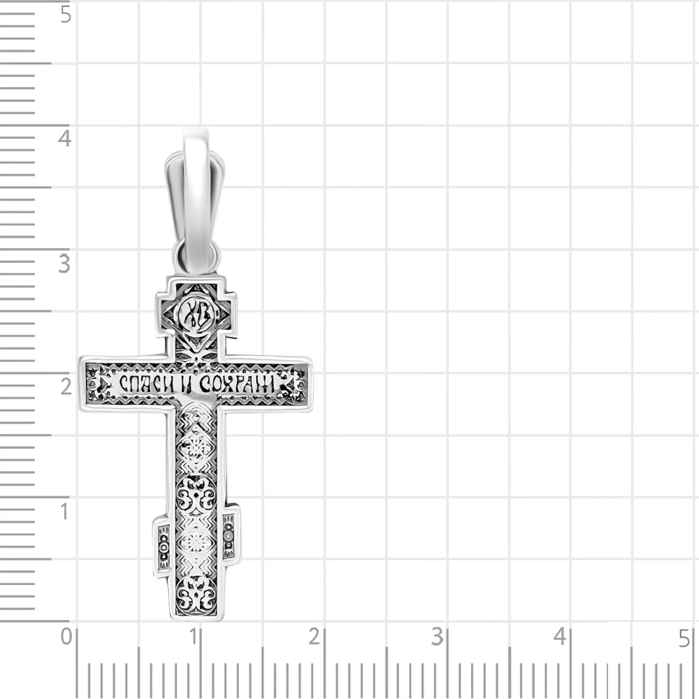 Крестик из серебра 925 пробы