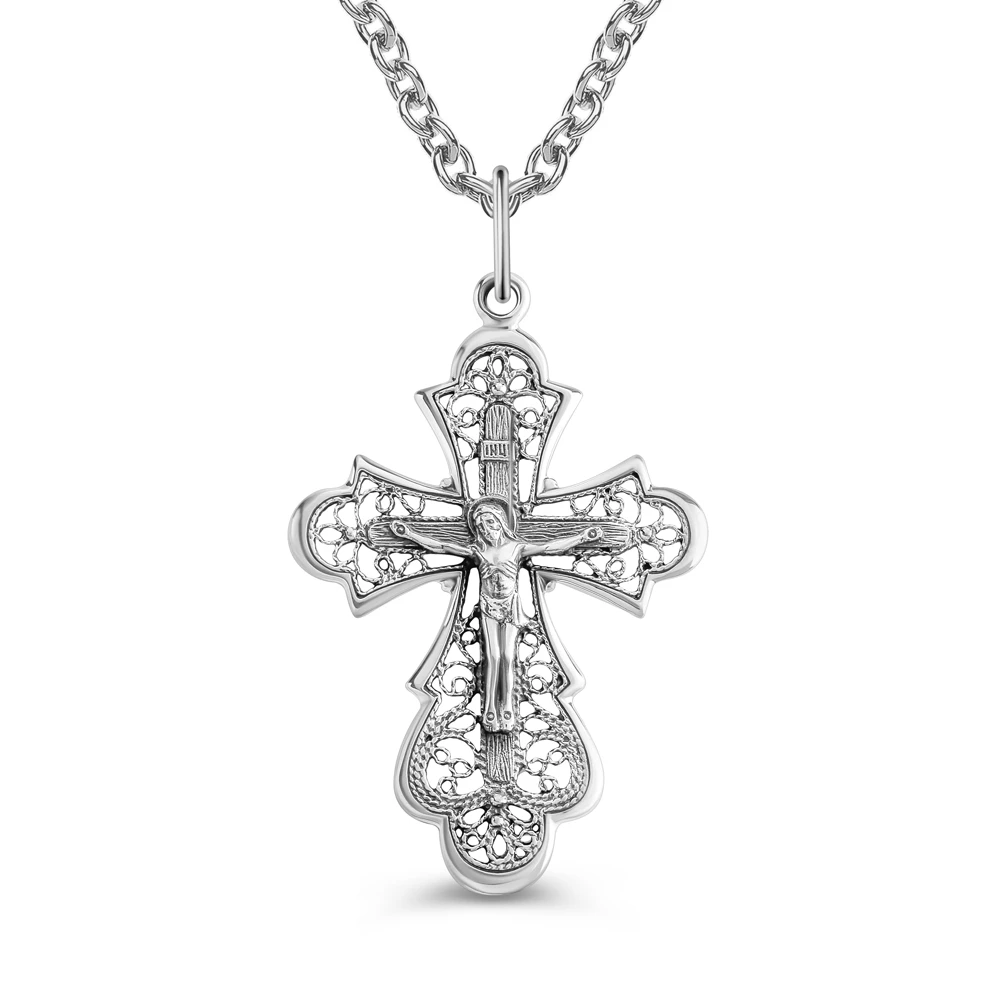 Крестик из серебра 925 пробы