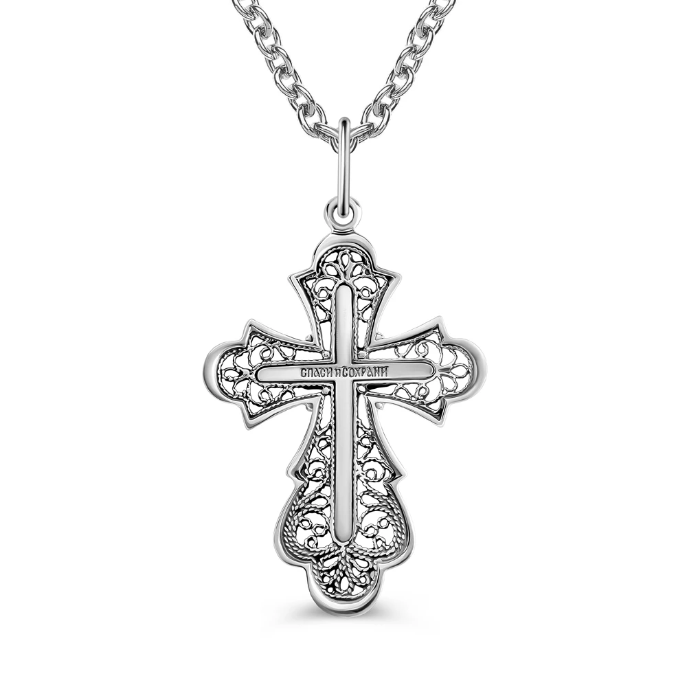 Крестик из серебра 925 пробы