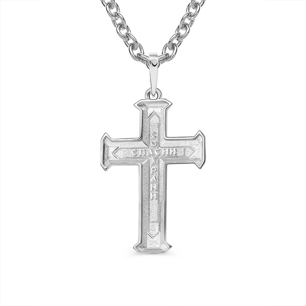 Крестик из серебра 925 пробы