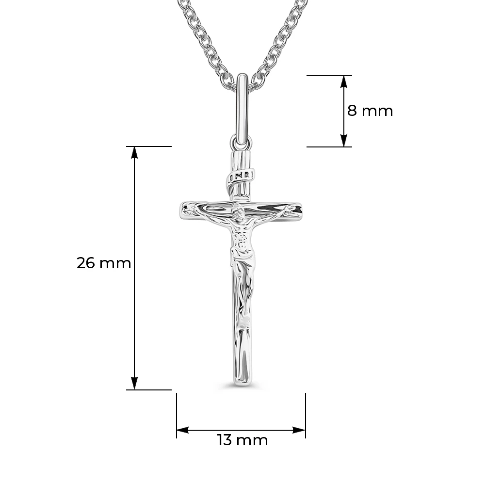 Крестик из серебра 925 пробы