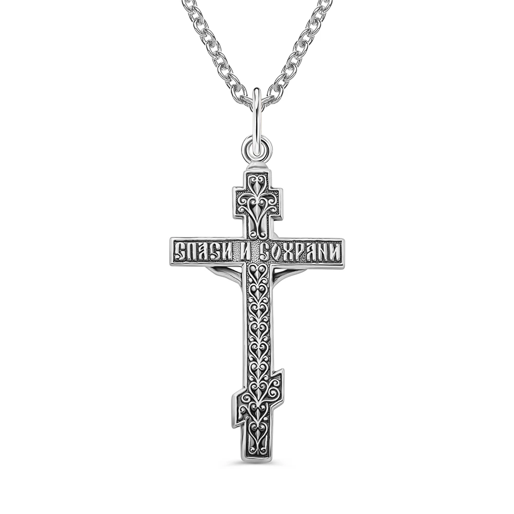Крестик из серебра 925 пробы