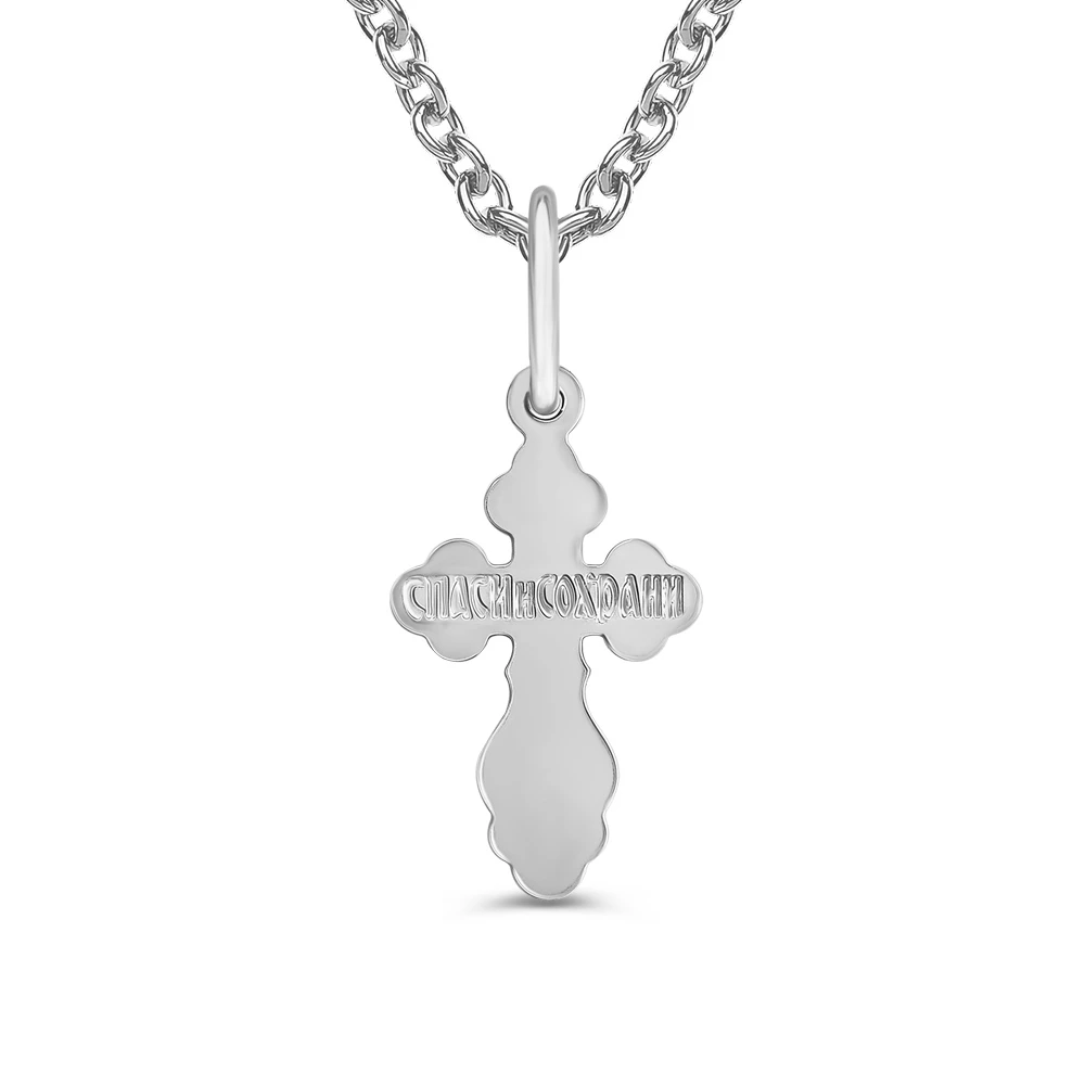 Крестик из серебра 925 пробы