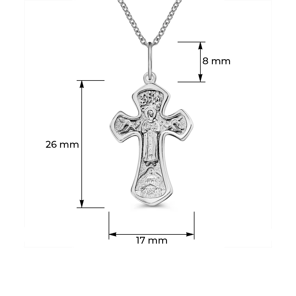Крестик из серебра 925 пробы
