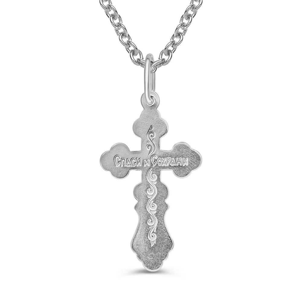 Крестик из серебра 925 пробы