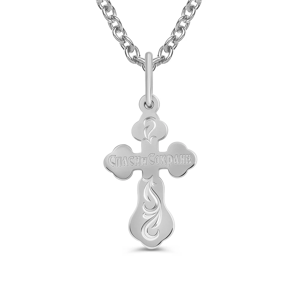 Крестик из серебра 925 пробы