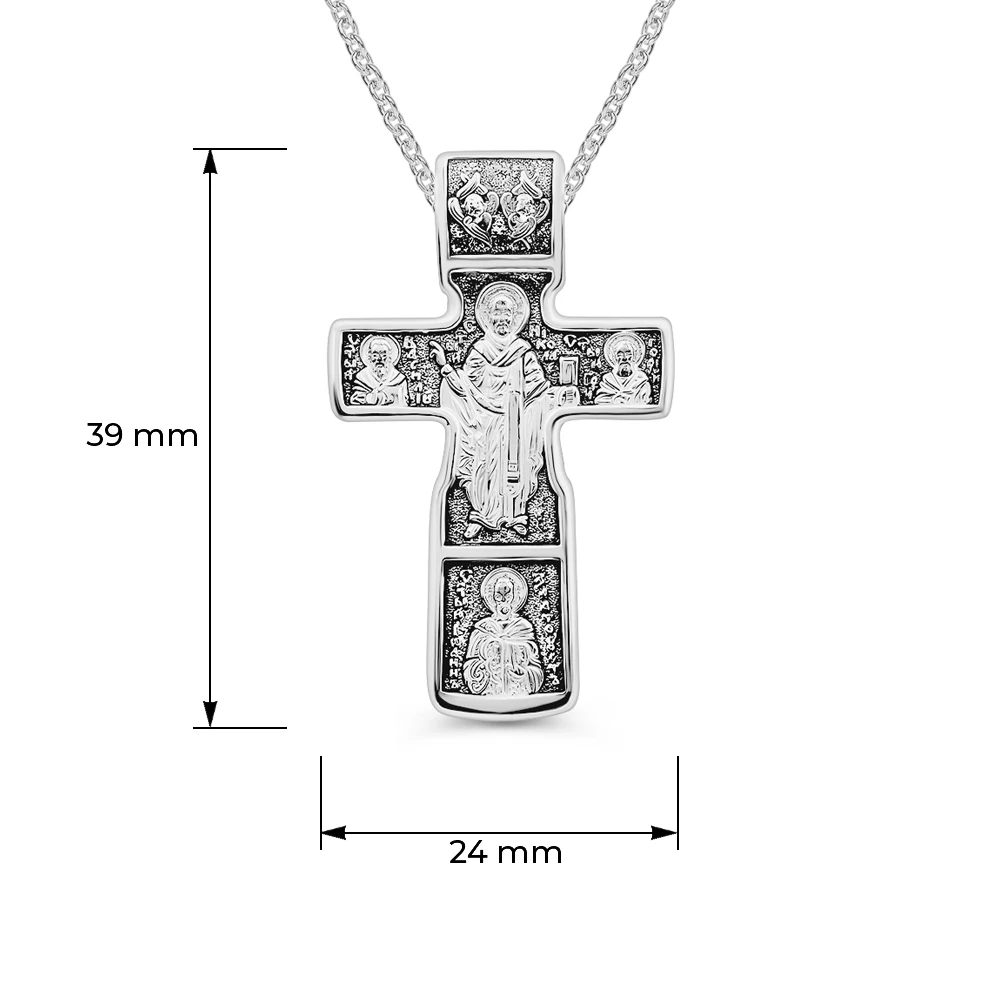 Крестик из серебра 925 пробы